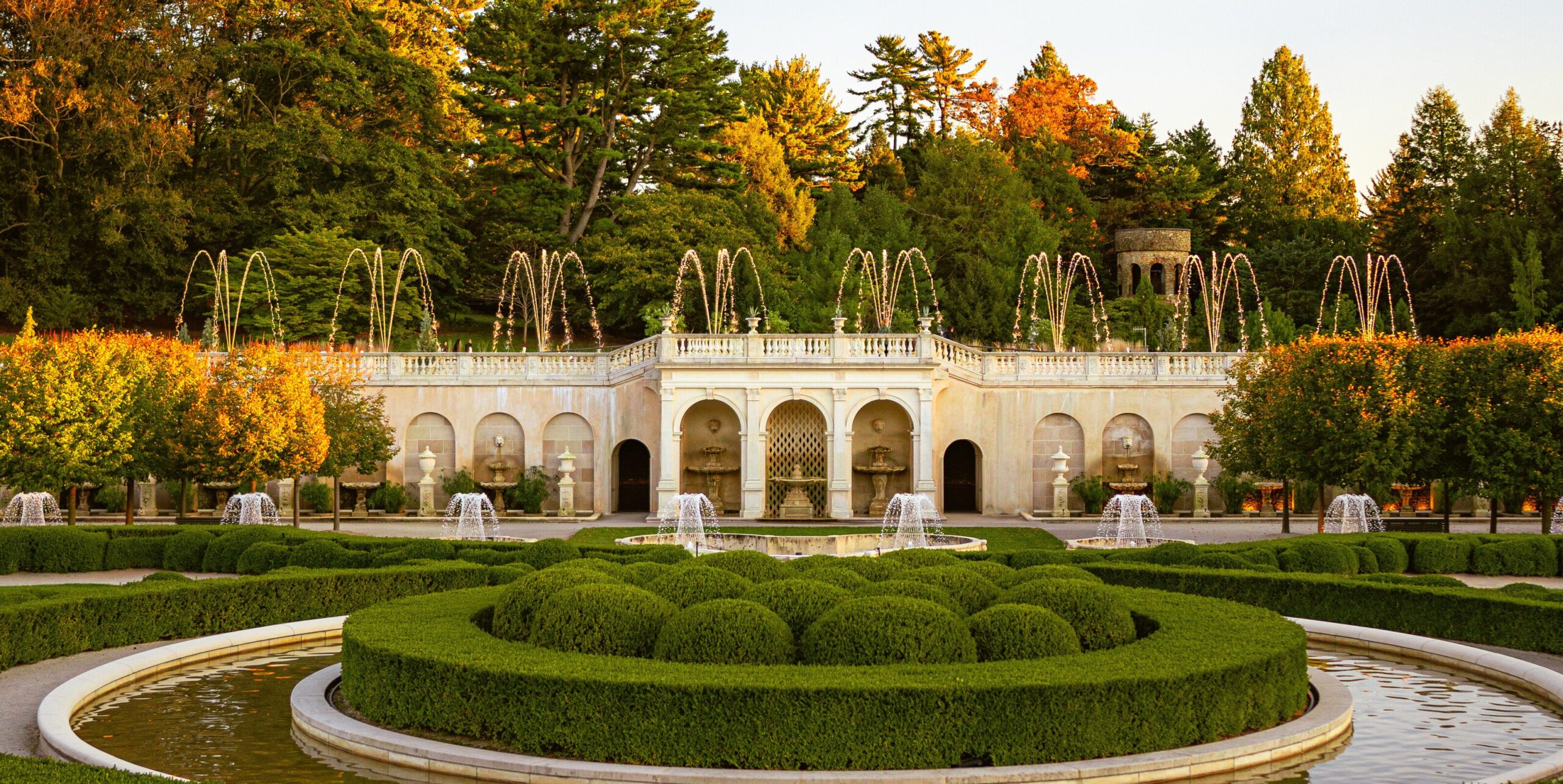 Longwood Gardens fountains