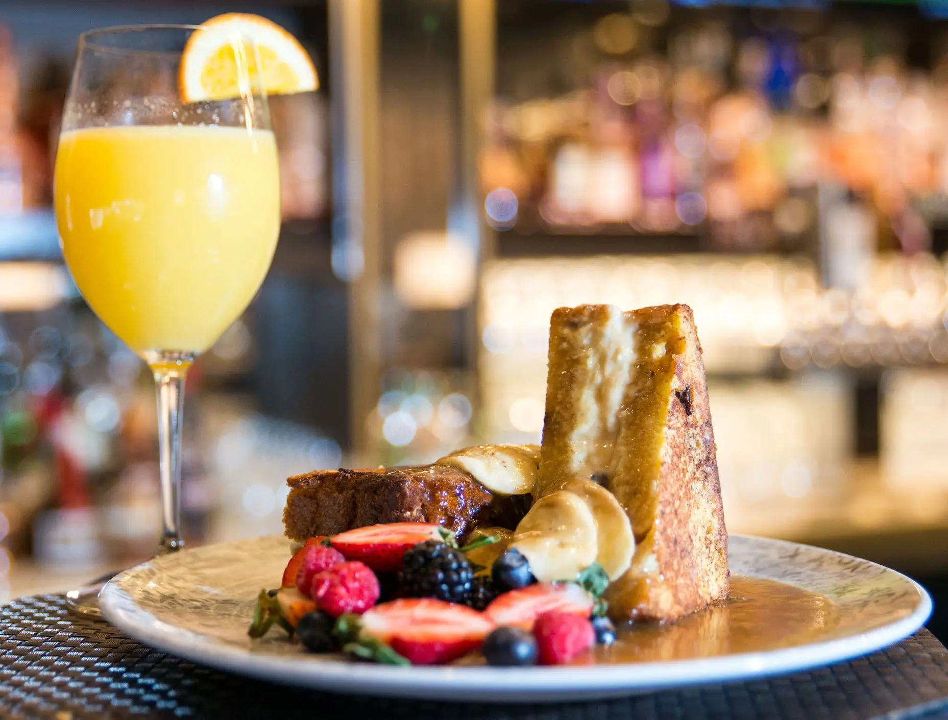 best sunday brunch in wilmington de with french toast and mimosas