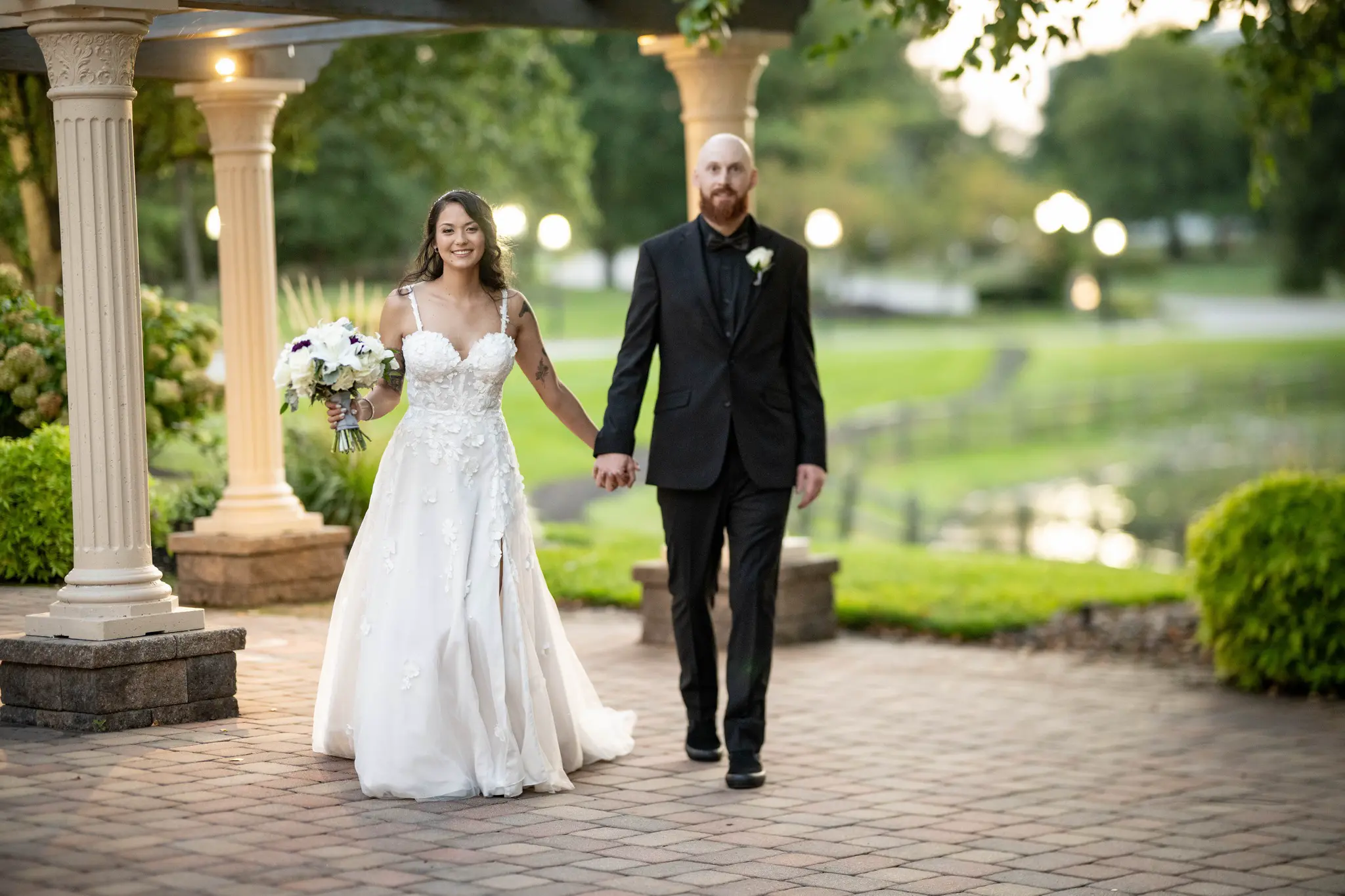 Bride and groom at Hilton Wilmington Christiana wedding venue